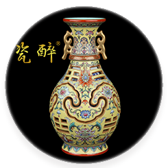 珐琅彩黄地乾坤交泰转心瓶